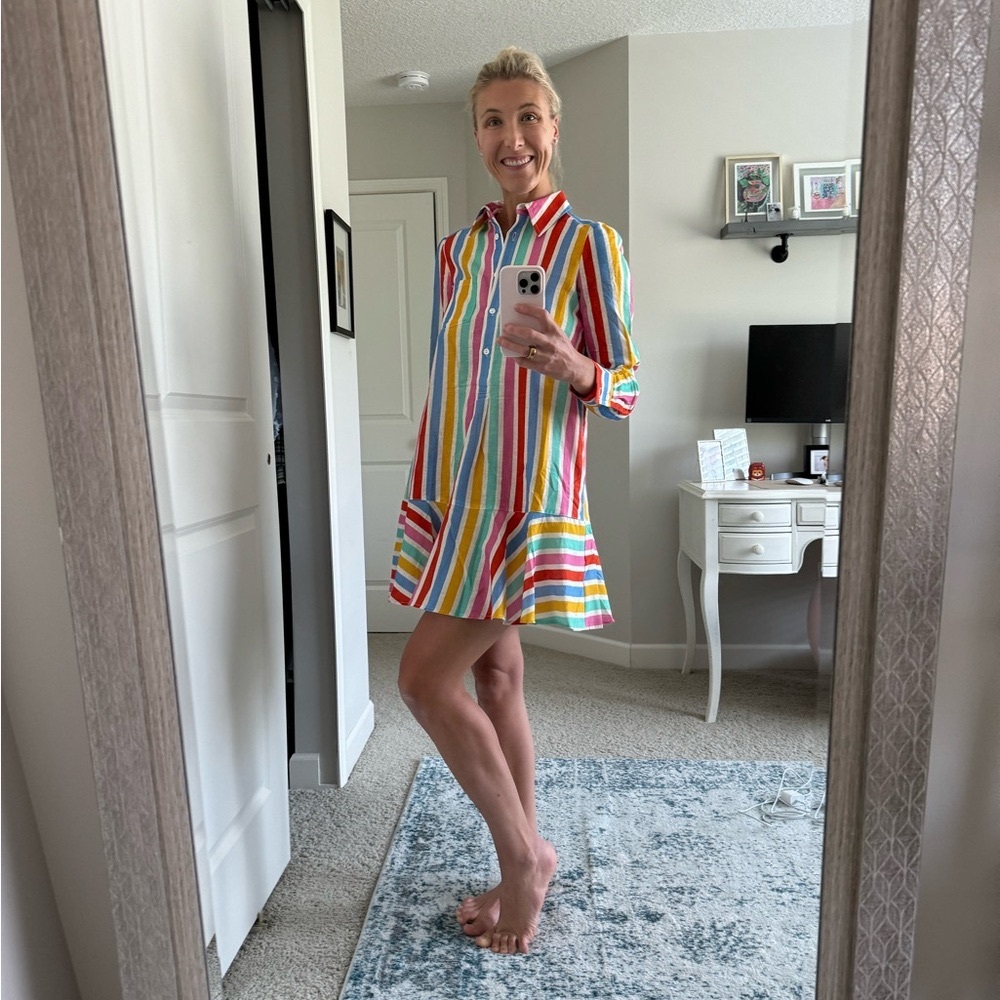 NWT Tuckernuck Chambray Callahan Shirt Dress multicolor XS